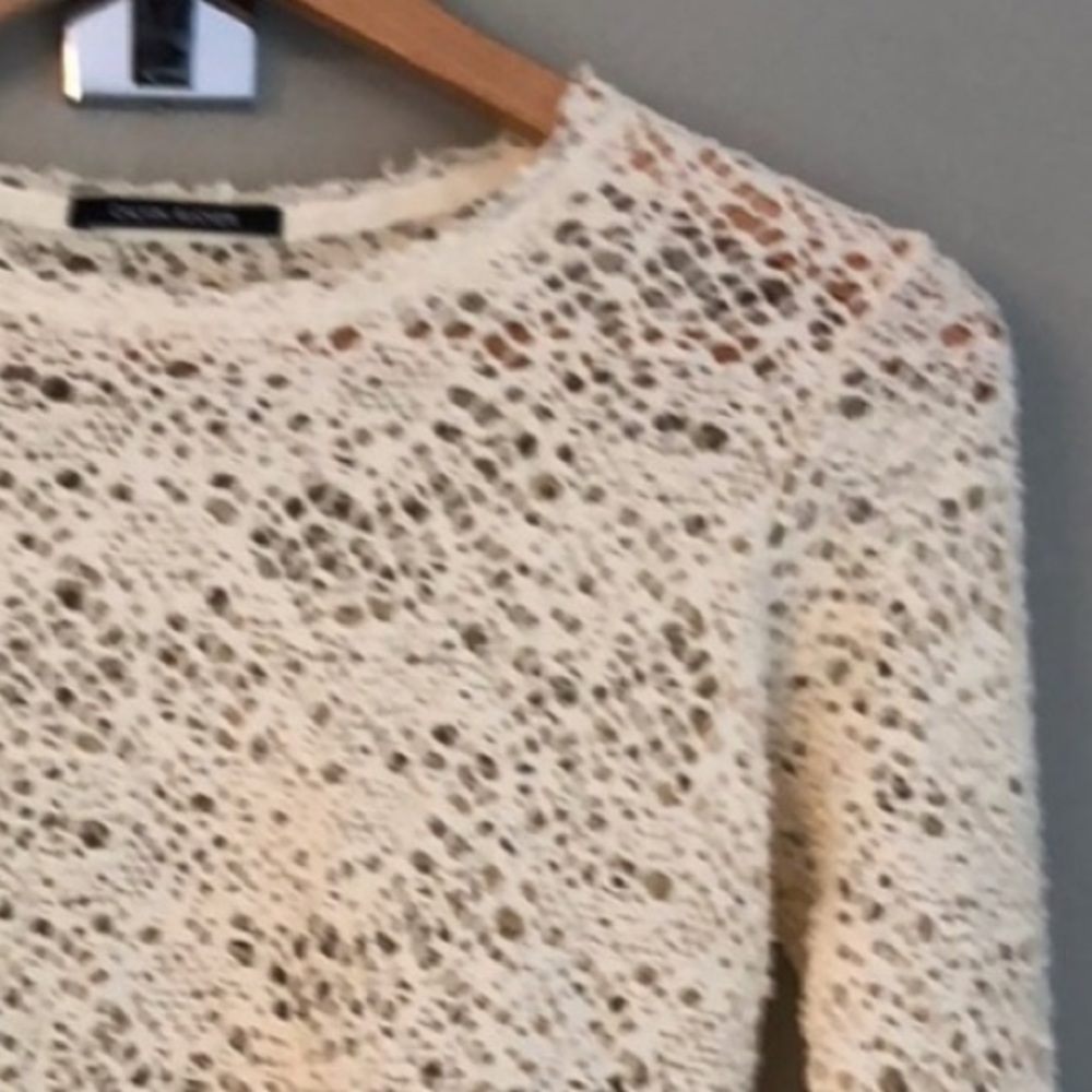 Long Sleeve Wool Lace Top - Picture 9 of 9
